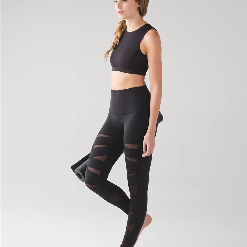 Lululemon Limited Edition - Wunder Under Tech - Mesh Leggings - Size 10
